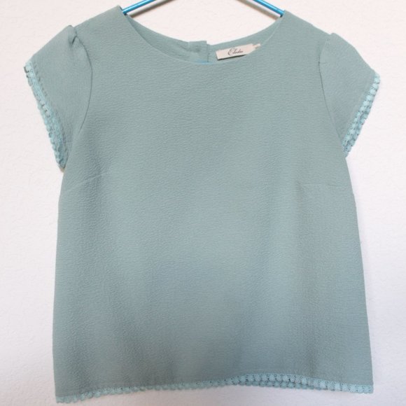 Elodie Tops - Elodie | Cap Sleeve Textured Blouse | Muted Mint | Nordstrom Rack